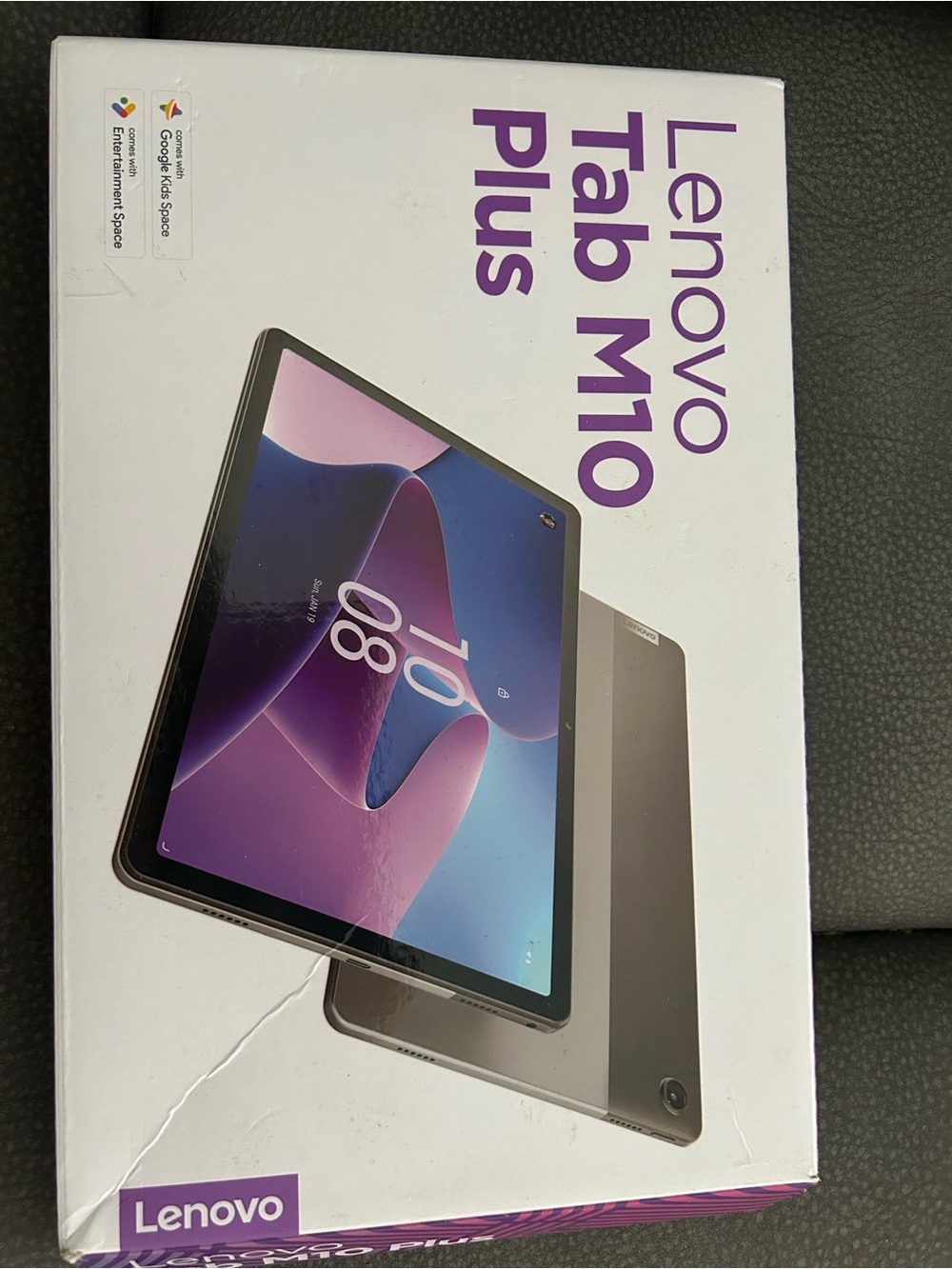 Lenovo Tab M10 Plus Tablet - Purple and Black